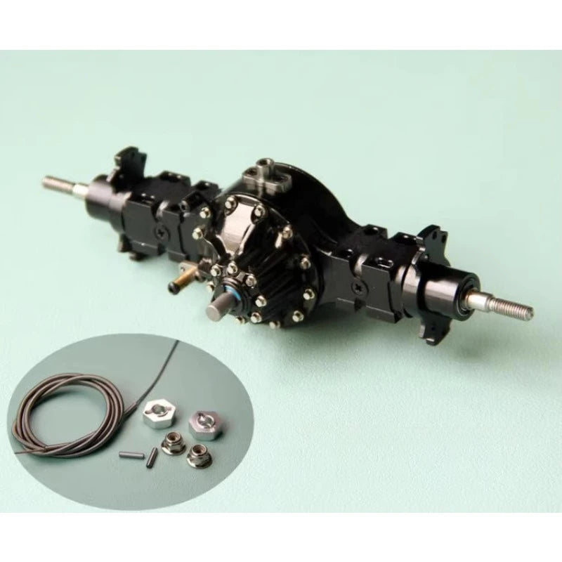 8x8 6x6 4x4 Metal Differential Lock Power Axle for 1/14 Tamiya RC Truck tractor