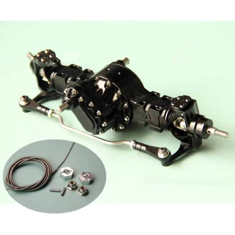 8x8 6x6 4x4 Metal Differential Lock Power Axle for 1/14 Tamiya RC Truck tractor