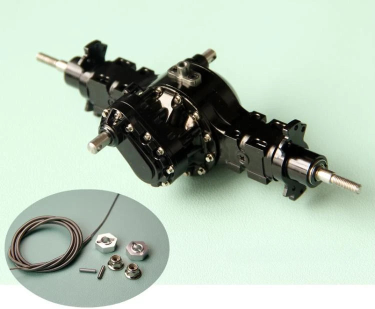 8x8 6x6 4x4 Metal Differential Lock Power Axle for 1/14 Tamiya RC Truck tractor