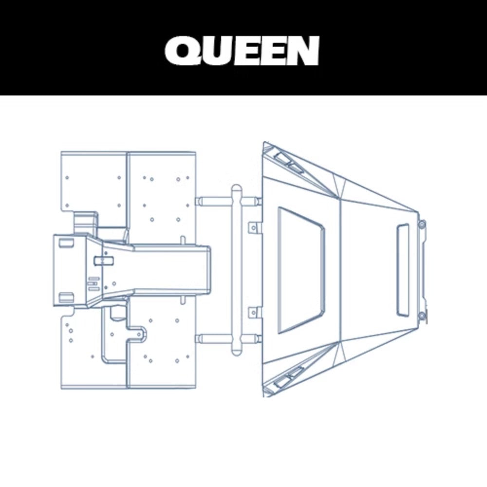 Capo QUEEN 1/8 Rc Car CD1582X Hood Center Console Seat Fan Plastic Parts