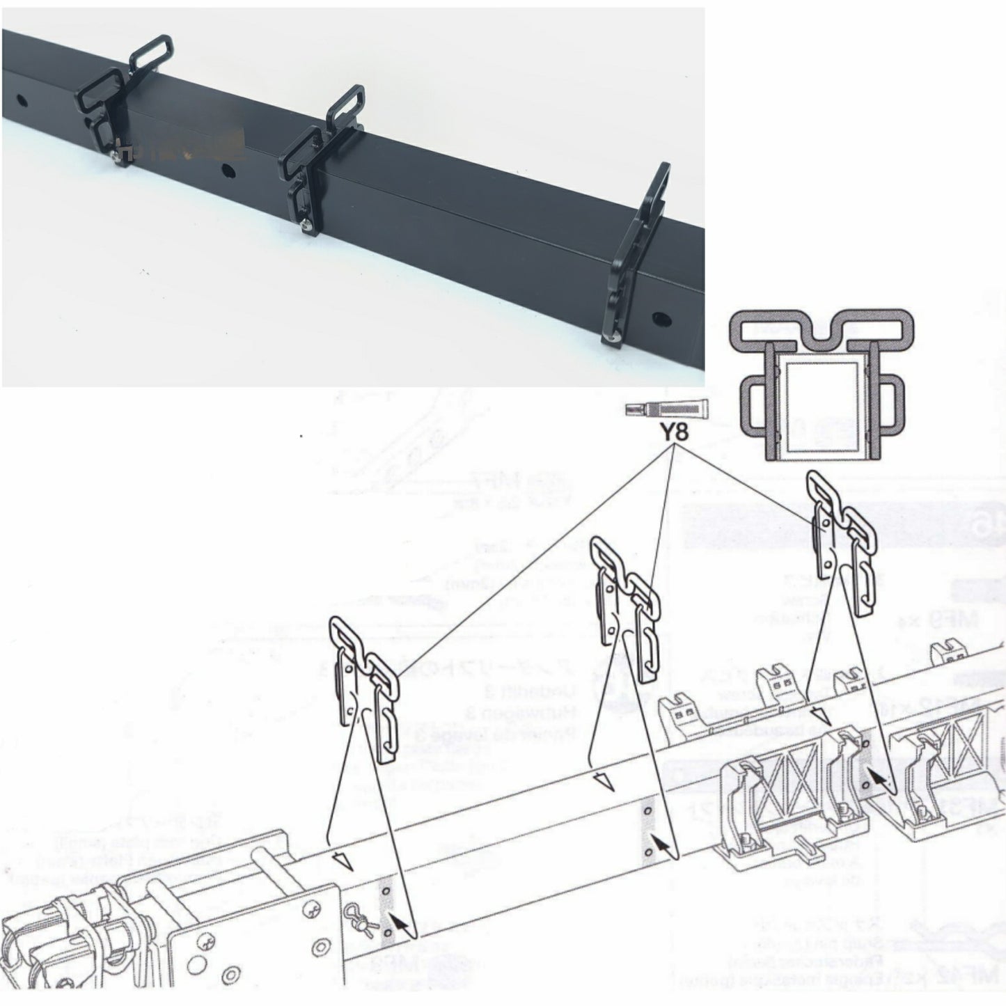 Tamiya 1/14 56362 VOLVO FH16 750 RC Rescue Trailer Metal Buckle