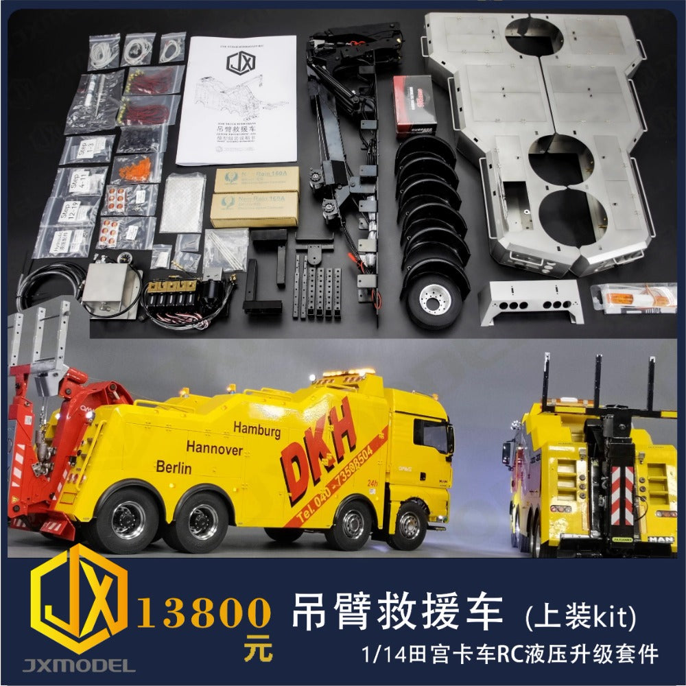 JXmodel Hydraulic Obstacle Clearance Rescue Vehicle Kit 2.0 for 1/14 Tamiy 8x4 Rc Tractor