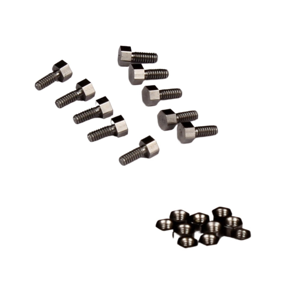 1/14 tamiya rc tipper stainless steel wheel hub hex head screw M1.6 M1.2 nut 100pcs