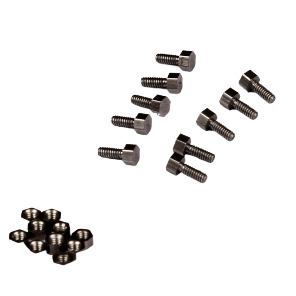 1/14 tamiya rc tipper stainless steel wheel hub hex head screw M1.6 M1.2 nut 100pcs