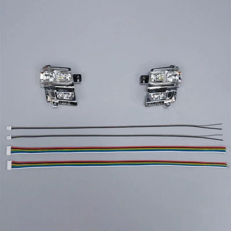 JUWUBA LED 5V Headlights Light Turn Signal Lamp for 1/14 Tamiya RC Truck Scania 770S 6X4 56368 8X4 56371