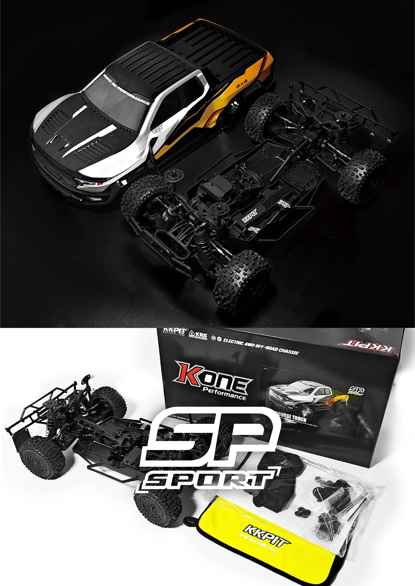 KKPIT KONE SP 1/10 4wd Rc Car Kit Arr RTR