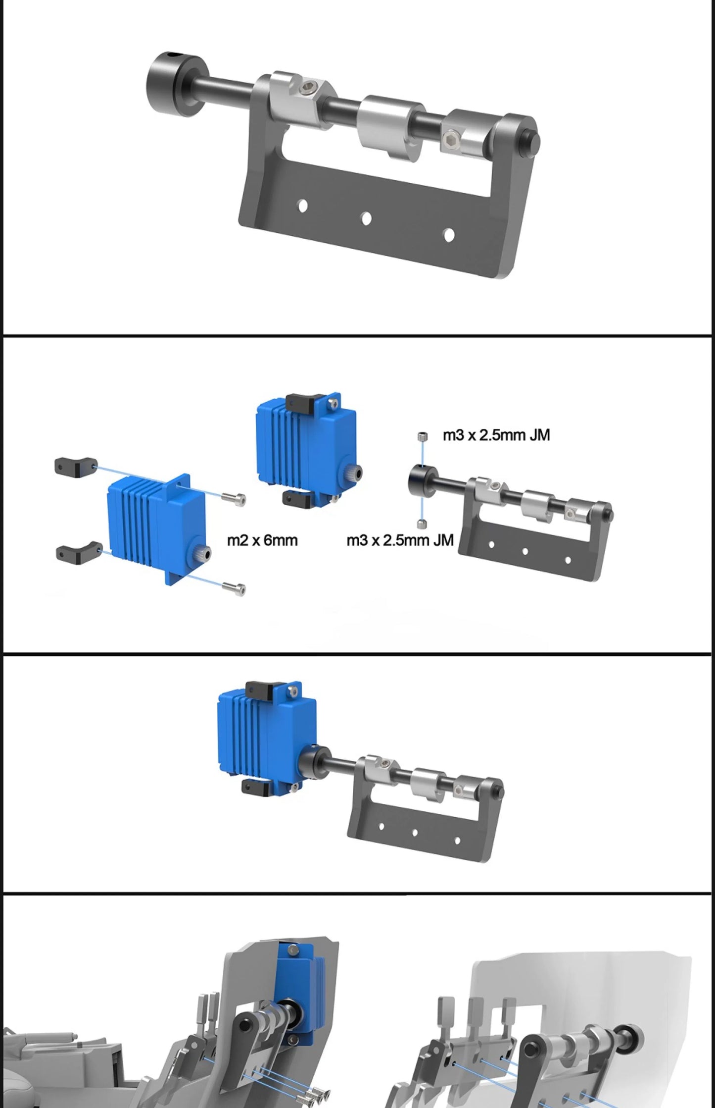 CAPO CD15829 GTR R34 rc car accelerator linkage pedal CD15829AP
