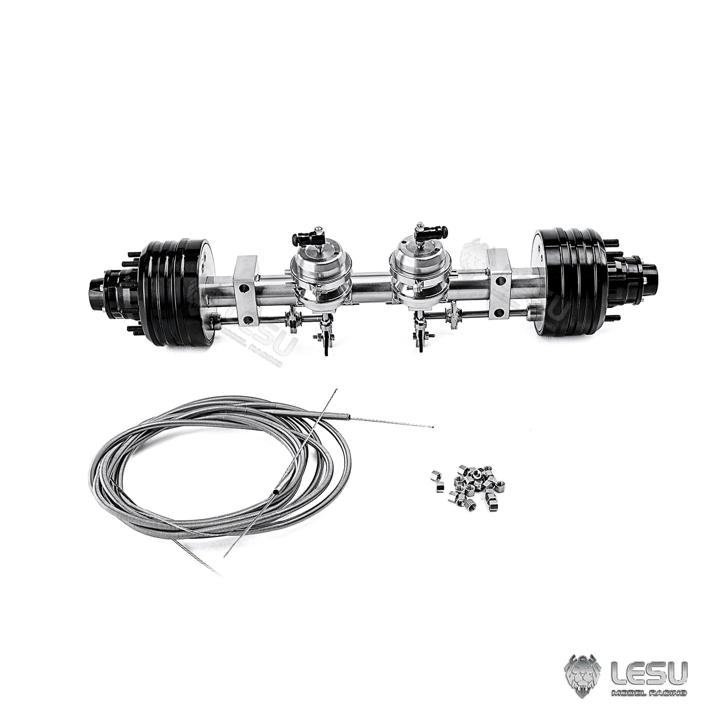 LESU 1/14 TAMIYA RC TRACTOR Unpowered Two-wheel Axle with Brake Function Q-9072-A