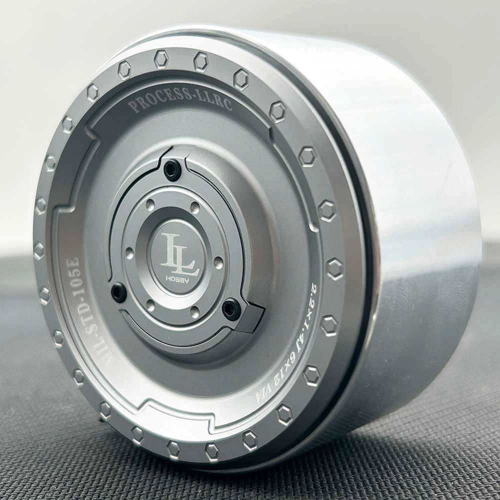 LLRC Heavy Duty CNC 2.2inch metal Wheels for 1/10 TRX4 Yikong KM Tank300 CROSSRC Rc Car