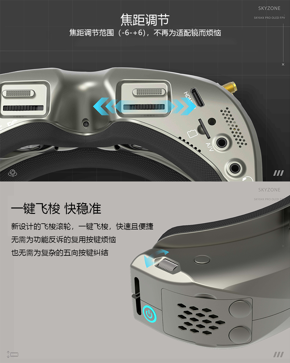 Skyzone 04X Pro FPV Glasses