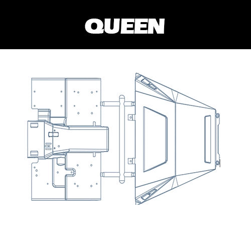 Capo QUEEN 1/8 Rc Car CD1582X Hood Center Console Seat Fan Plastic Parts