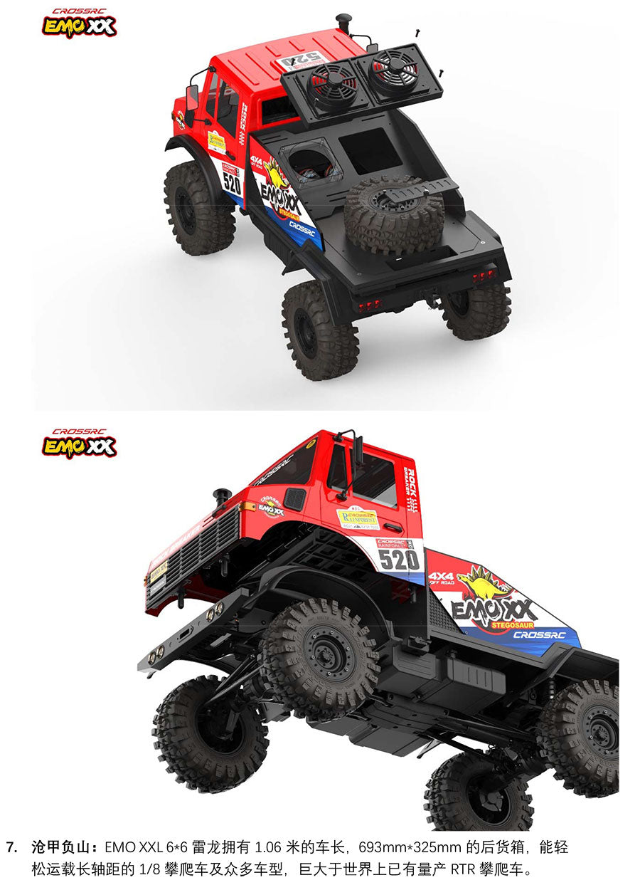 CrossRC EMO XX 1/6 Stegosaurus Rc Car RTR