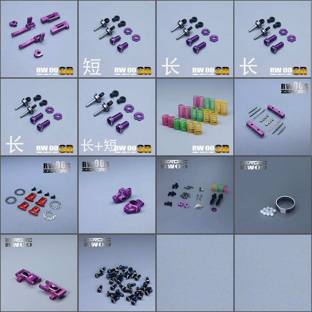 ZERORC RW00SR MR/AWD OP 1/24 Rc Drift Car Full Op Sets