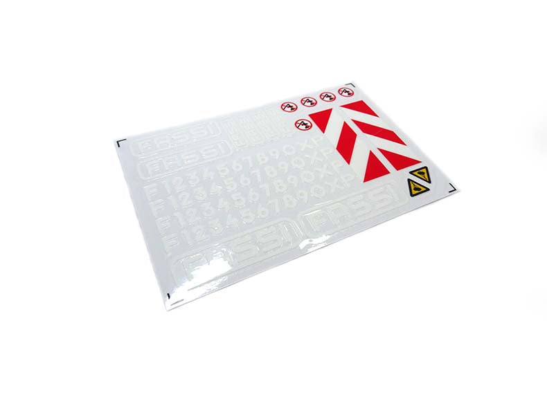 1/14 TAMIYA LESU RC TRACTOR FASSI UV sticker D419