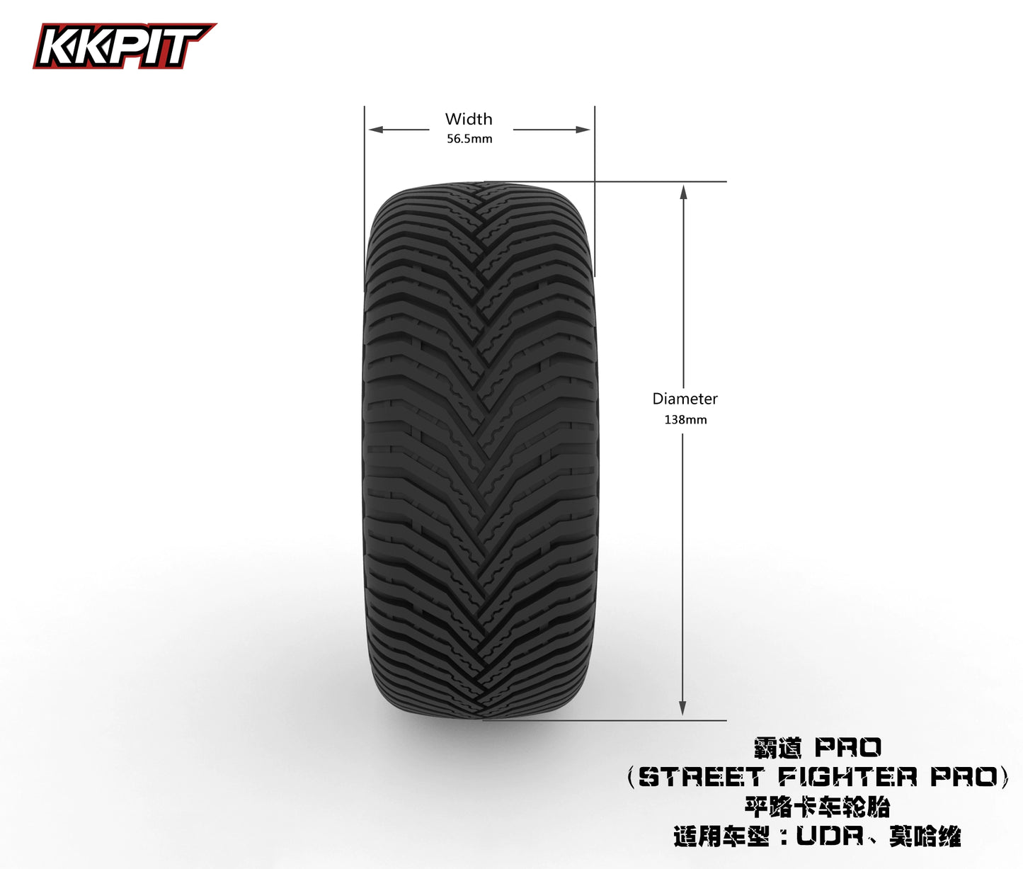 KKPIT Wheel Tires for 1/7 UDR Rc Cars