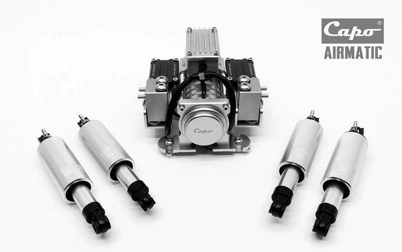 Capo Airmat Air Suspension Pneumatic Shock Absorber for Jkmax Jimney Samurai Rc Car CD158275AMTM