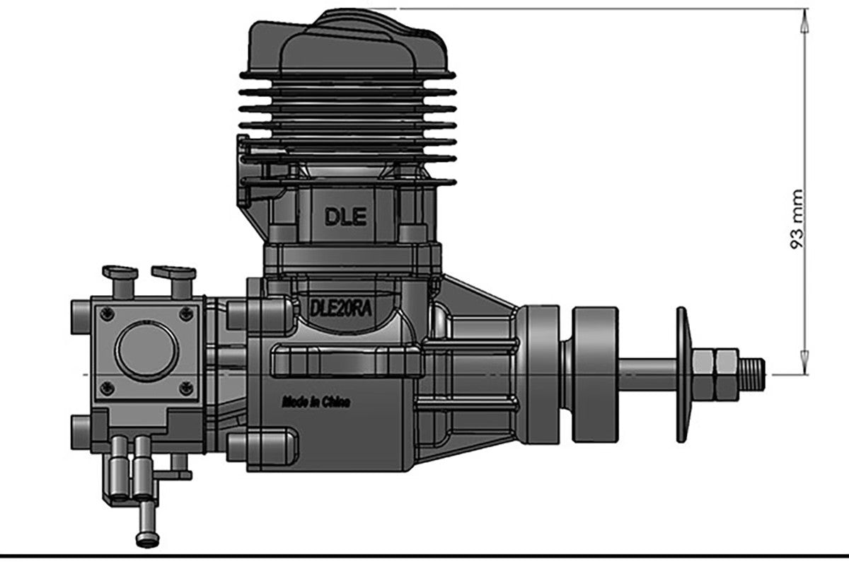 DLE20RA Rc Fixed-wing Aircraft Gasoline Engine 20CC