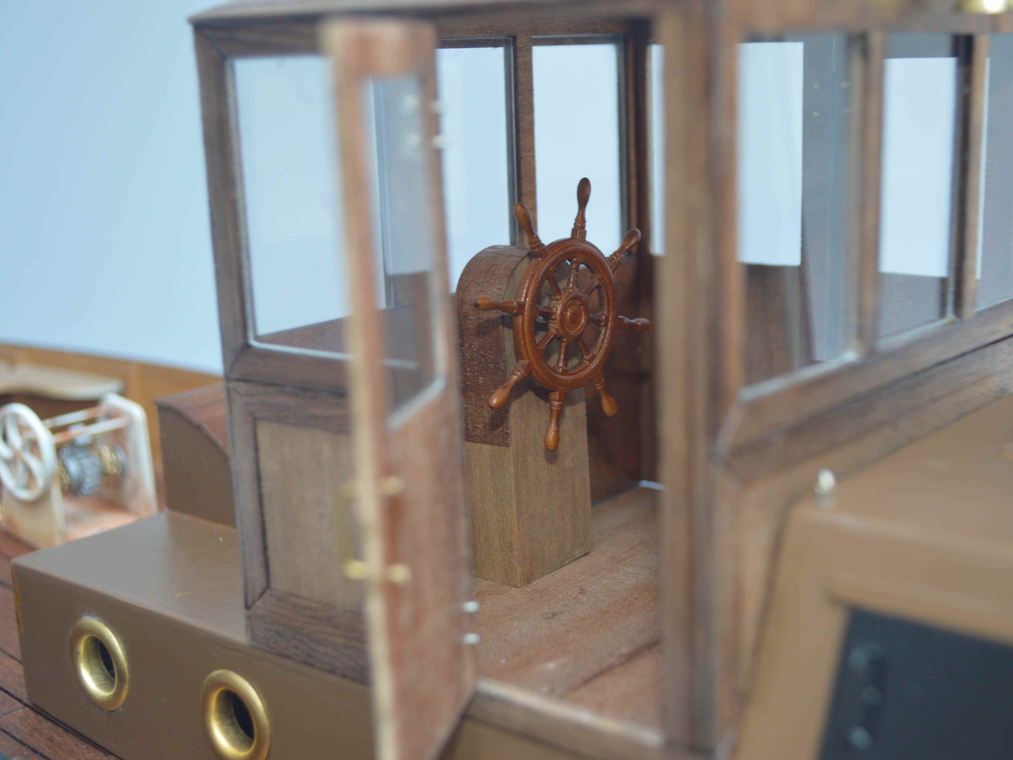 Tonyray 1/18 Vintage Steam Tug RC Wood kit Set