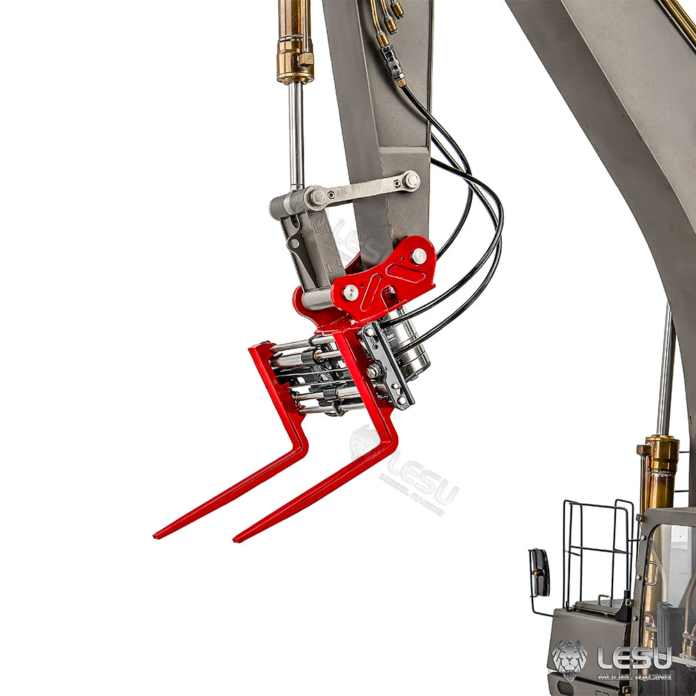 LESU 1/14 RC Engineering Hydraulic Excavator 270 Degree Rotary Fork AT-C0041