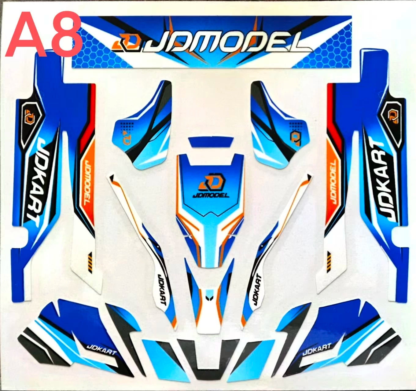 JDMODEL JDM-298Q RC 1/10 Kart Sticker