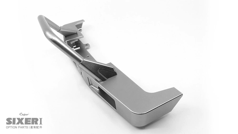 CAPO SIXER1 Samurai Jimney Rc Car Front Bar Rear Bar Spare Tire Rack Silver Set