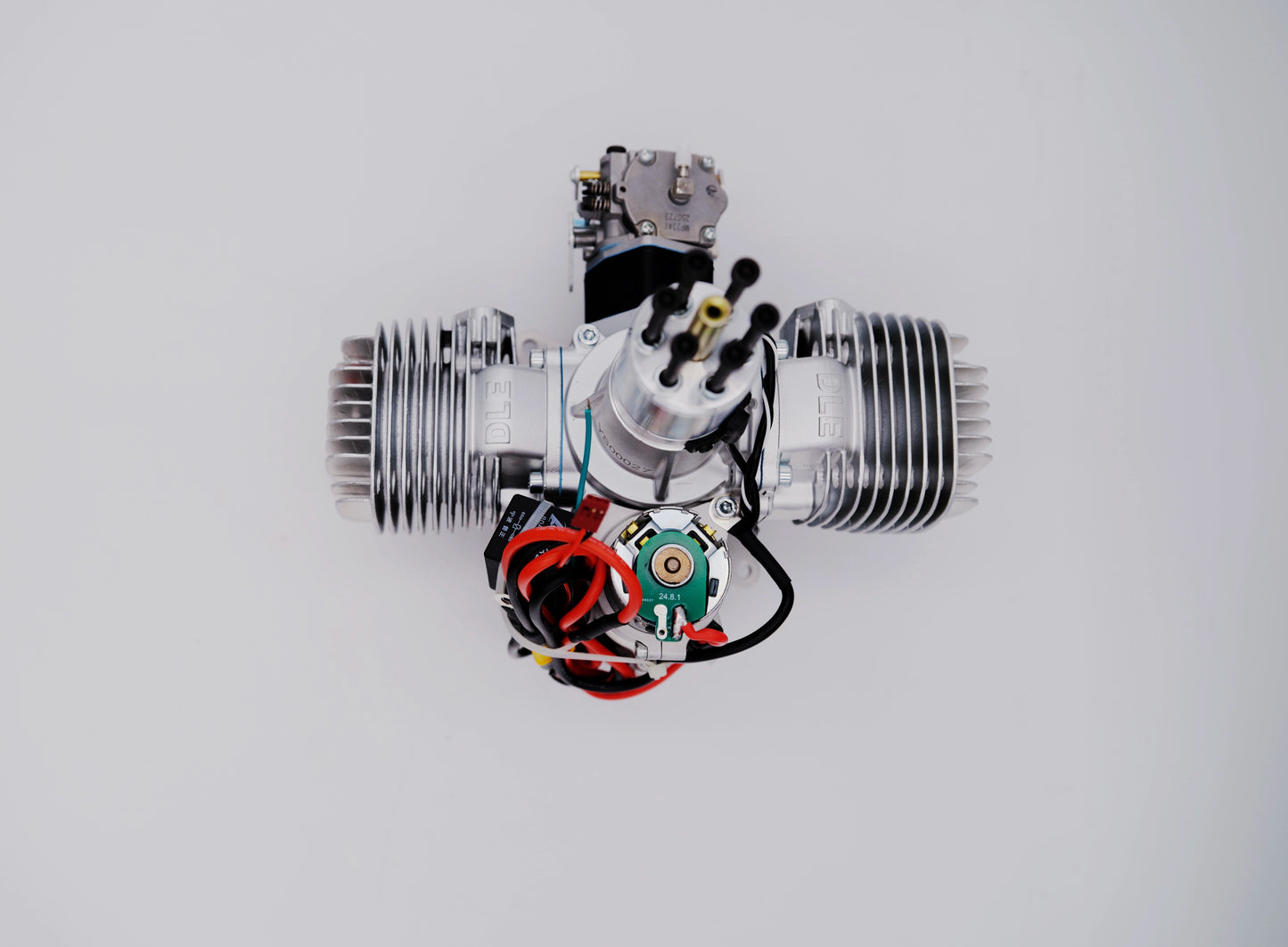 DLE 120 Electric Start with Generator Twin Cylinder Engine for Rc Fixed-wing Aircraft