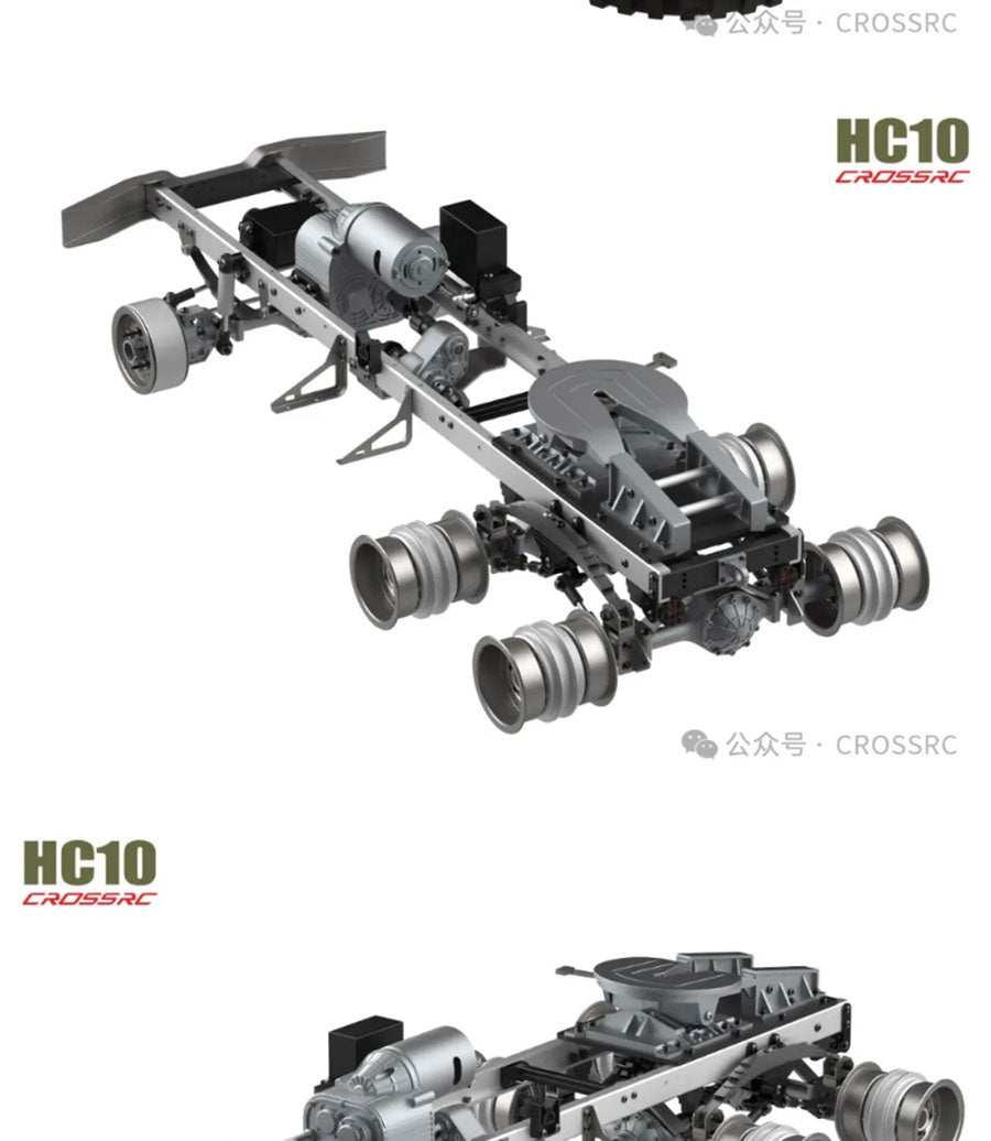 CROSSRC HC10 1/12 6x6 Cross RC Military Truck Kit