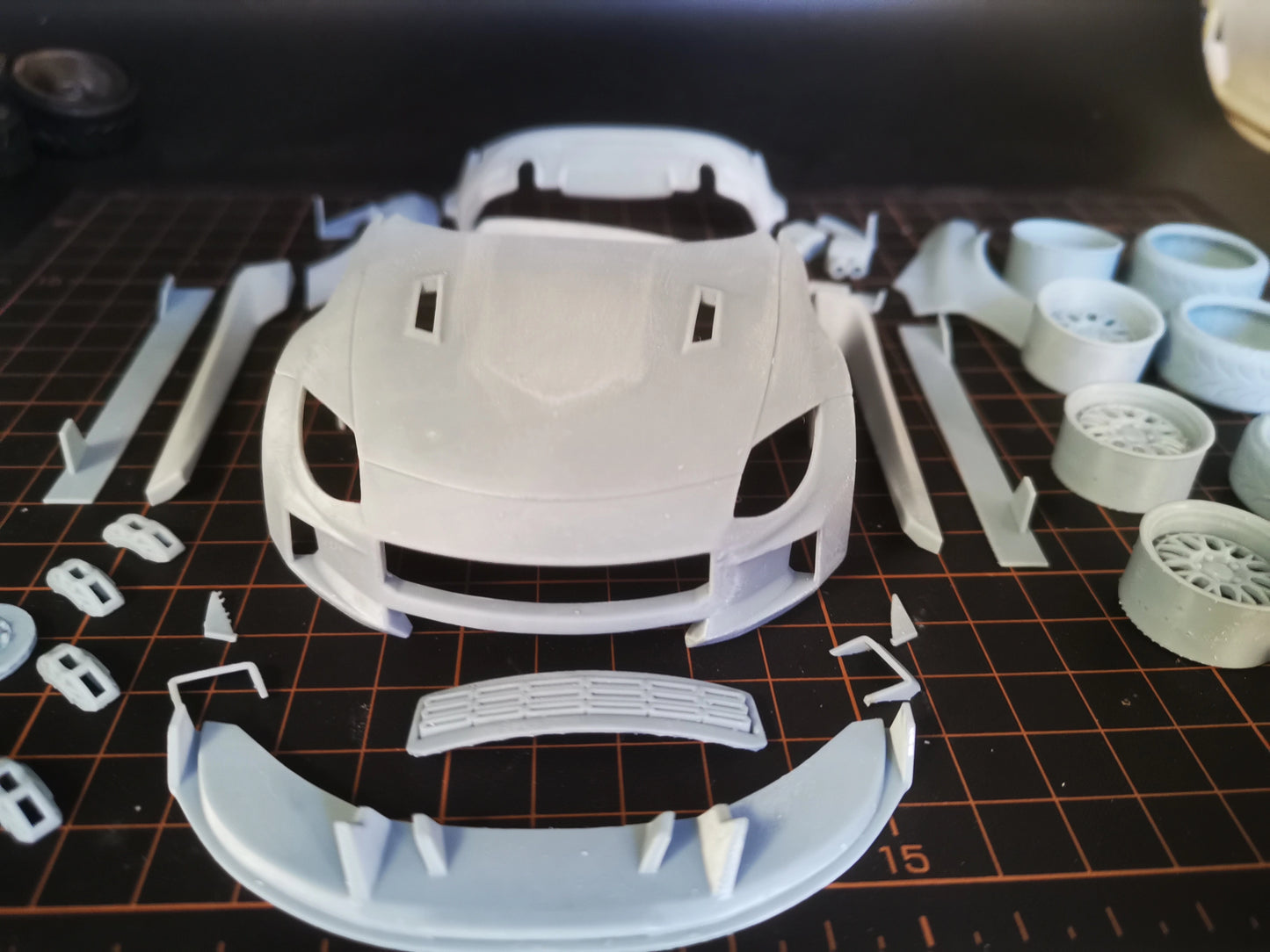 1/24 AVANET 400Z shell 3d print op part for tamiya