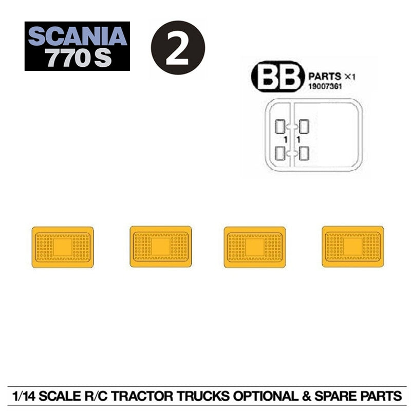 1/14 TAMIYA 770S 56368 Rc Tractor Transparent Plastic Lamp
