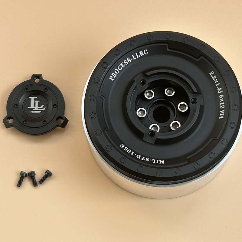 LLRC Heavy Duty CNC 2.2inch metal Wheels for 1/10 TRX4 Yikong KM Tank300 CROSSRC Rc Car