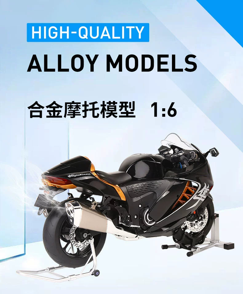 1/6 Suzuki Hayabusa Motorcycle Alloy Static Model 1300