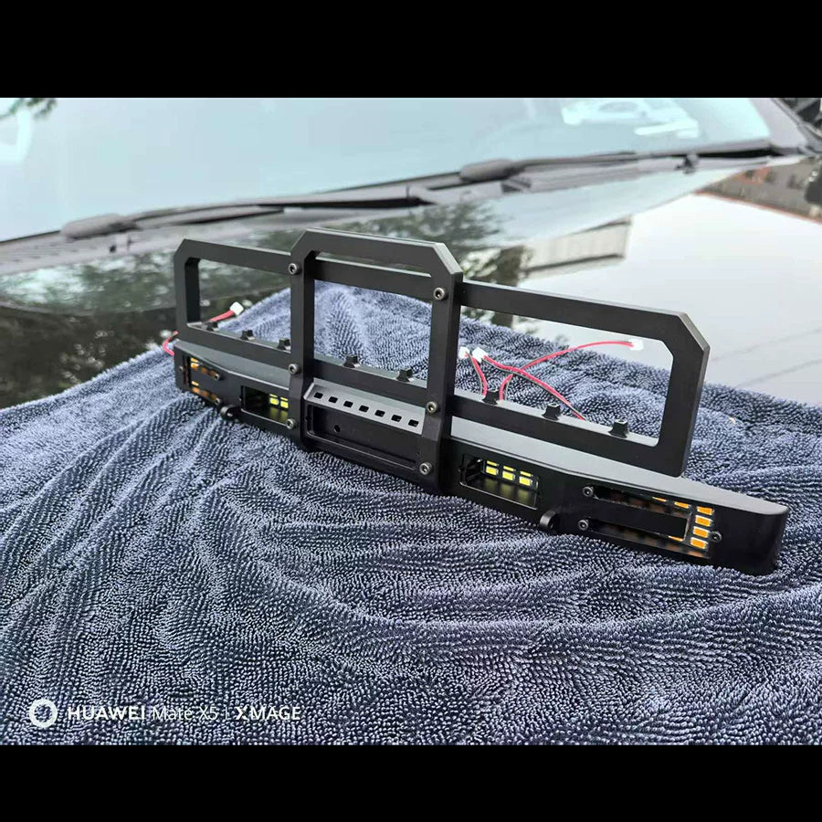 CROSSRC Big Dinosaur Brontosaurus Stegosaurus 1/6 rc car Metal Front Bar with Lights