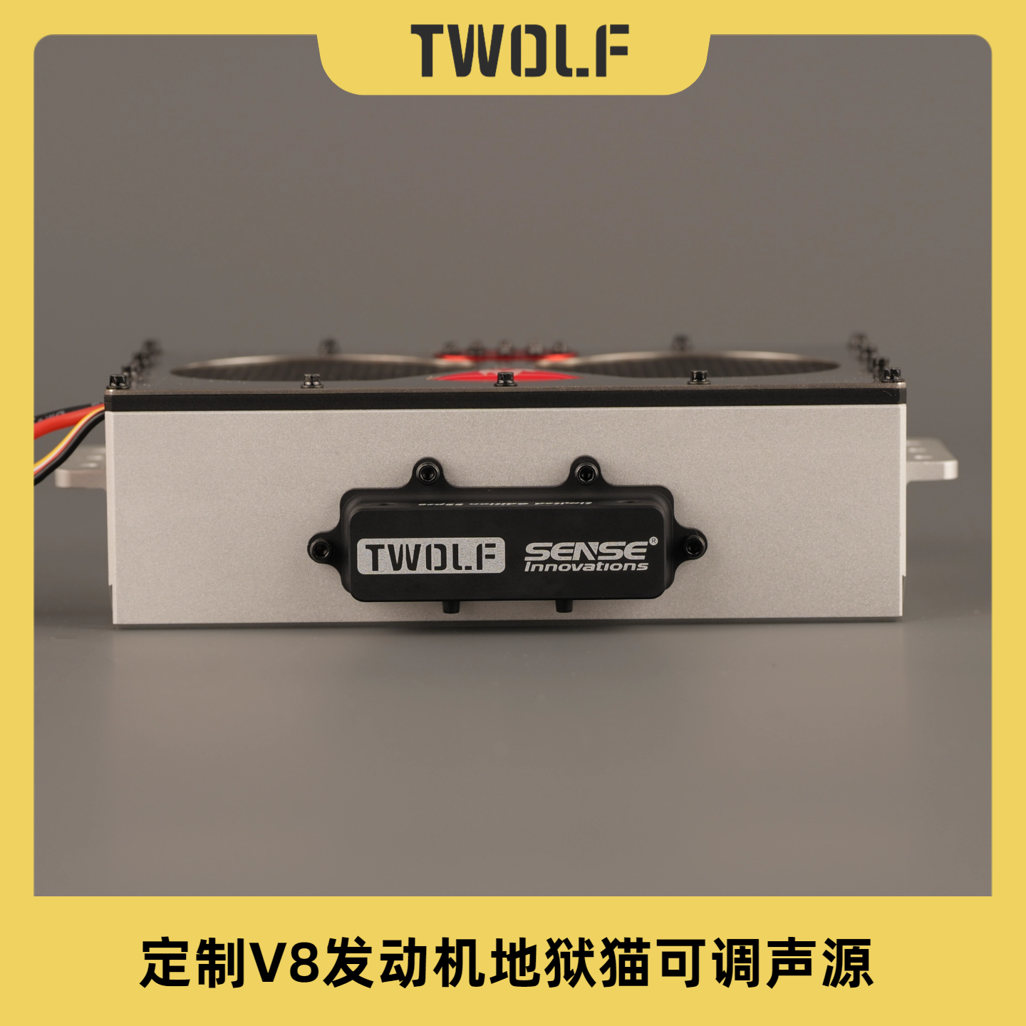 TWOLF M715 1/8 RC Pickup Integrated Metal Housing SENSE Dual-speaker Sound System