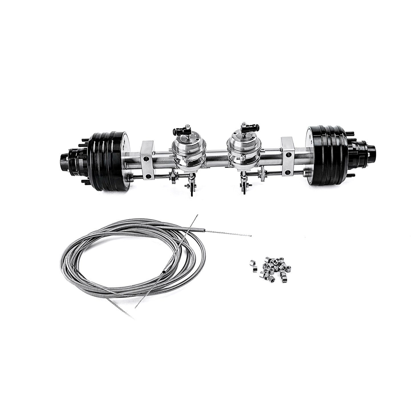 LESU 1/14 TAMIYA RC TRACTOR Unpowered Two-wheel Axle with Brake Function Q-9072-A