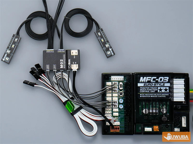 juwuba TAMIYA1/14 RC TRACTOR MFC-01 MFC-03 4 IN 1 Light Adapter Module KZQ-M02