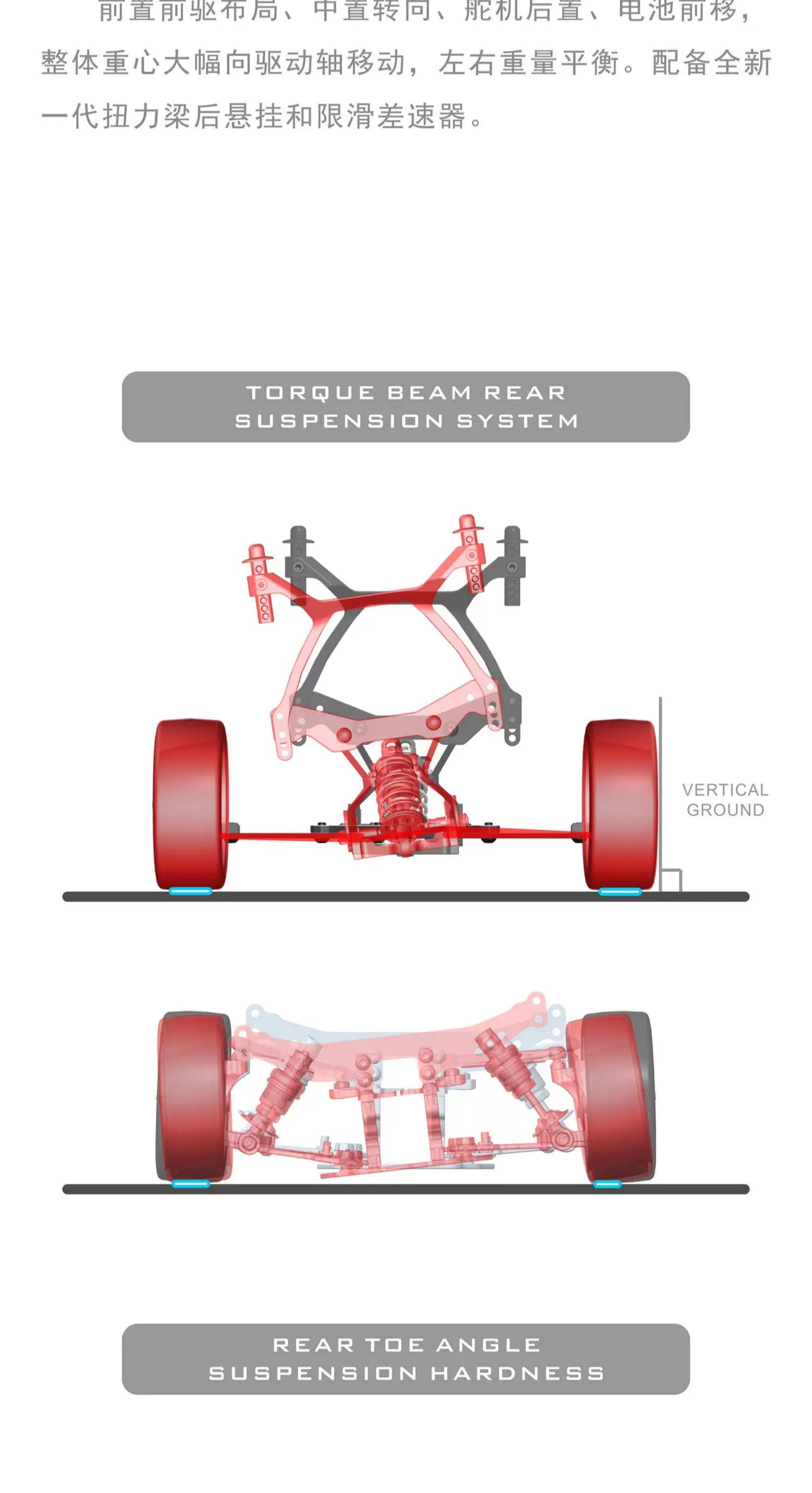SNRC MTS FFV4 Dolphin 1/10 RC Car Frame kit