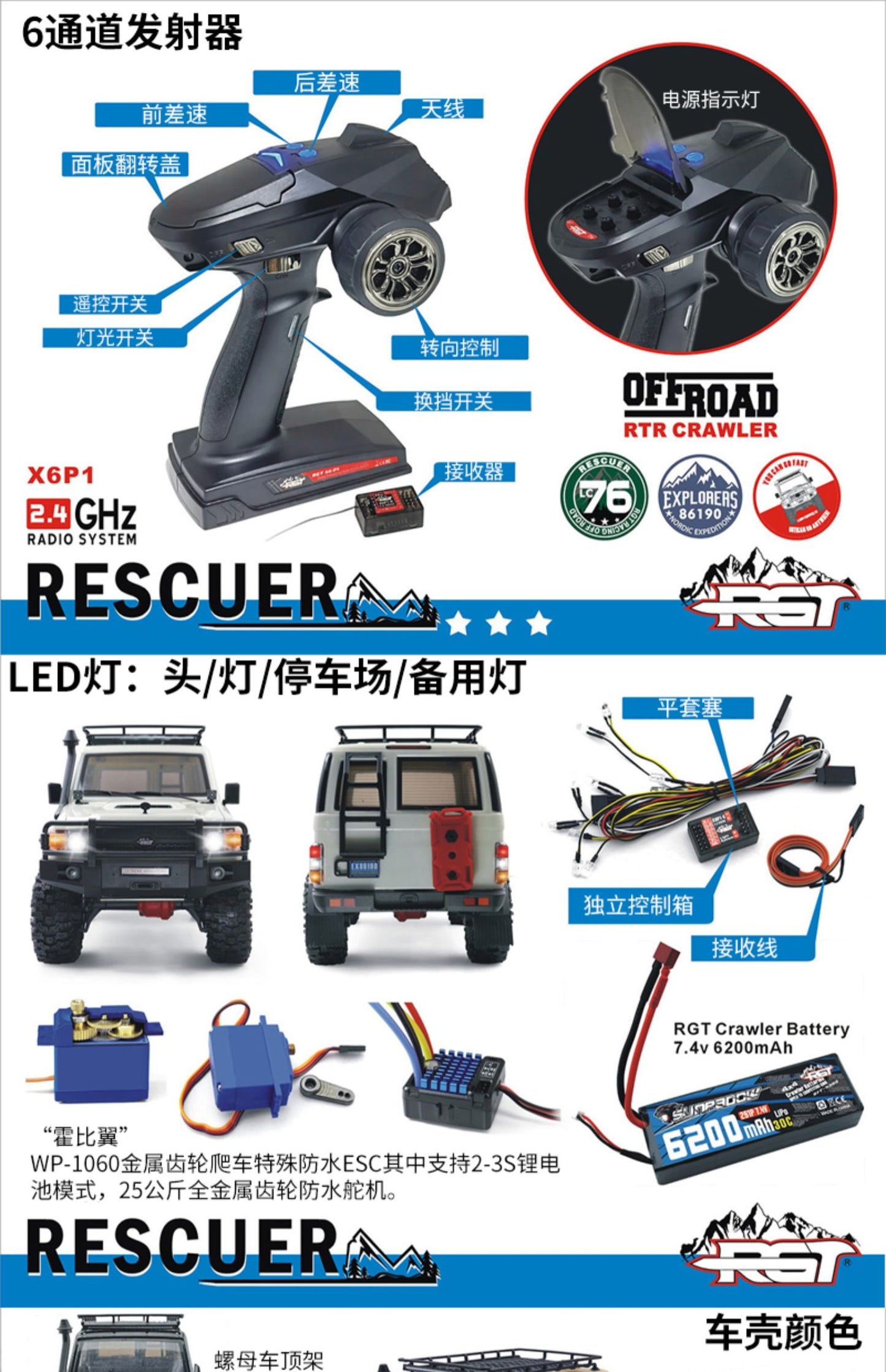 RGT EX86190 1/10 LC76 rc car RTR