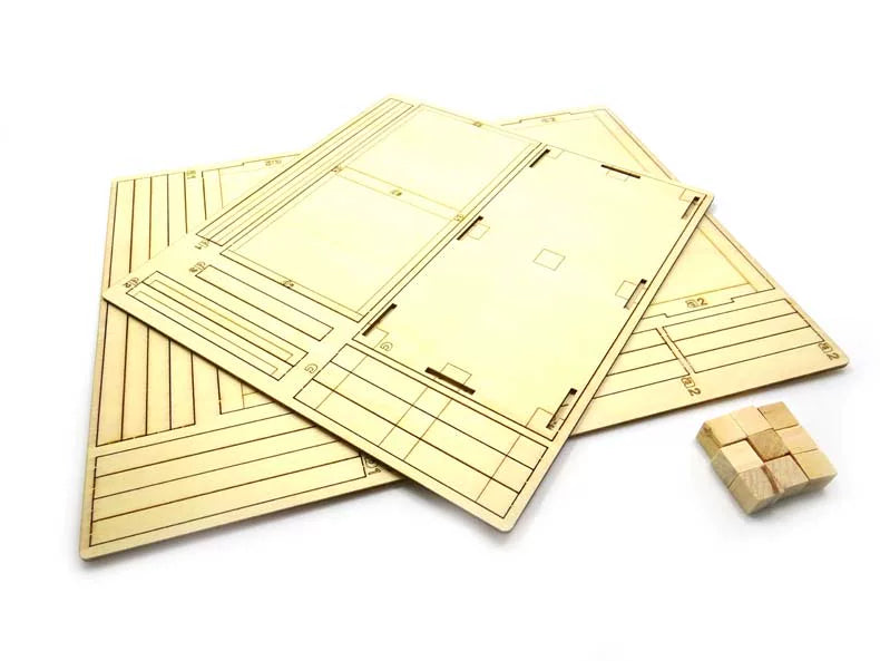 KAYA 1/14 Tamiya Rc Tractor Scene Props Simulated Miniature Transport Wooden Case 10PCS