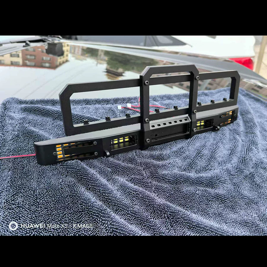 CROSSRC Big Dinosaur Brontosaurus Stegosaurus 1/6 rc car Metal Front Bar with Lights