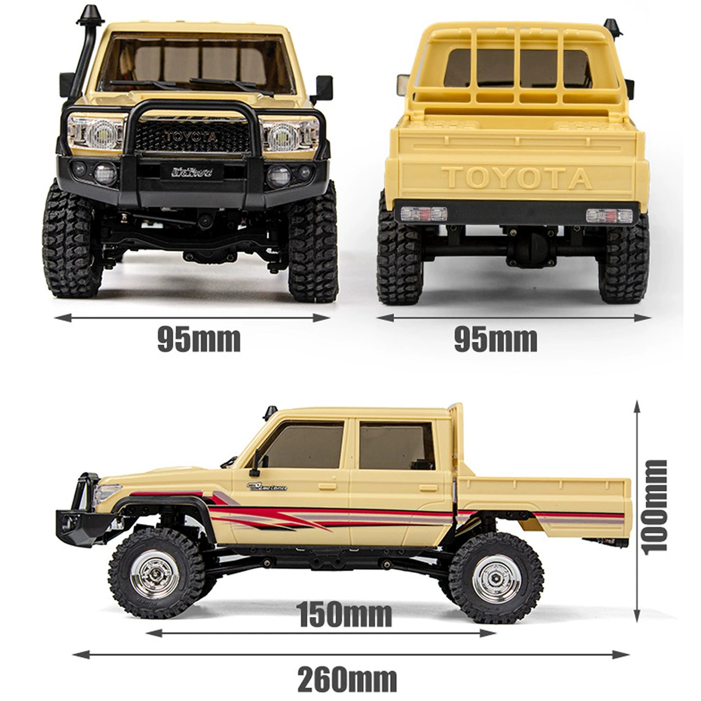 Udirc UCX1801 PRO 1/18 LC79 Rc Pickup RTR