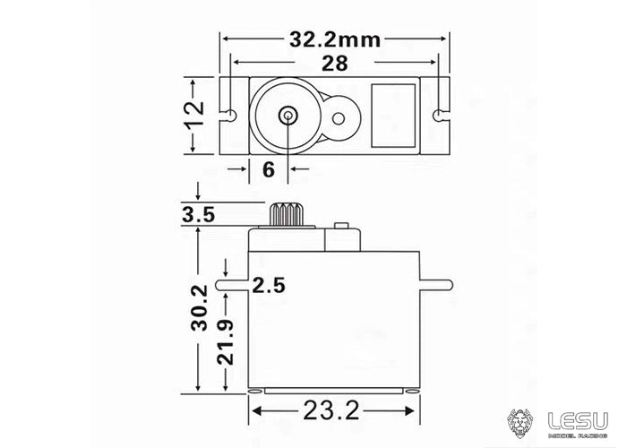 LESU 1/14 Rc Hydraulic Engineering Vehicle Hydraulic Reversing Valve 7ch Y-1537