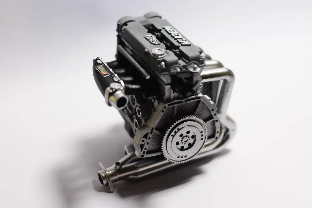 1/24 Mugen Engine 3D Printed Parts Assembly Model Unpainted