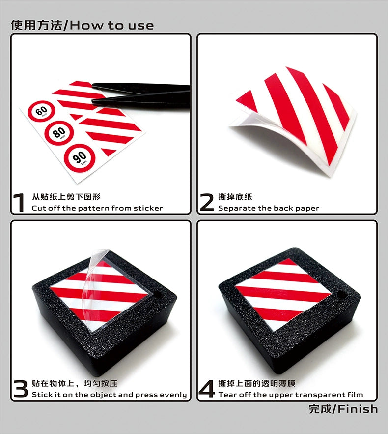 1/14 TAMIYA 770S 56368 56379 RC TRACTOR Uv Sticker KUS013