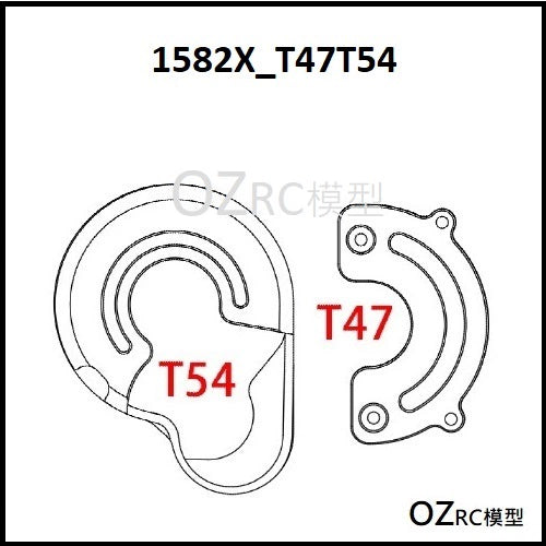 CAPO CD1582X QUEEN Rc Car Gearbox Parts