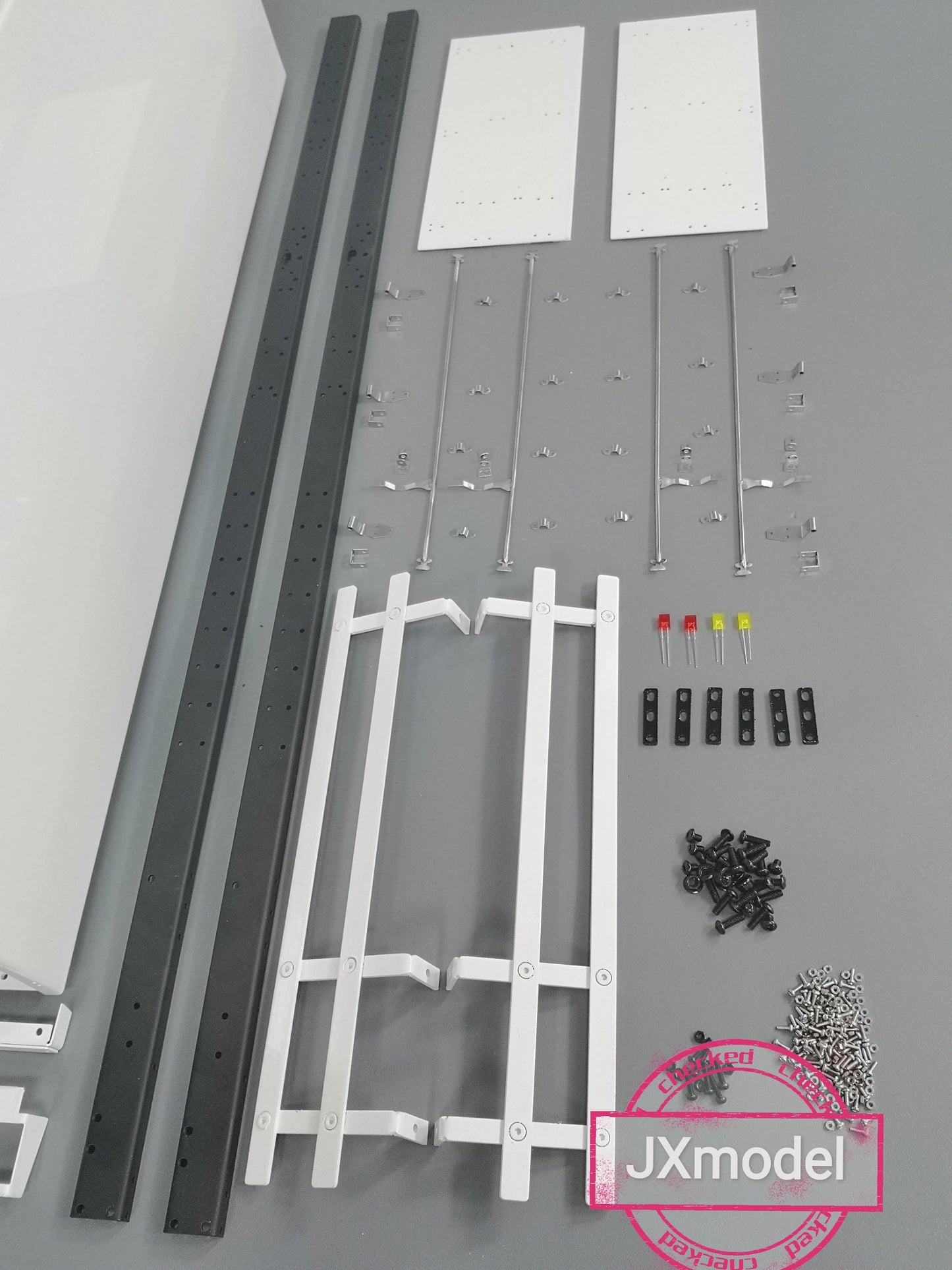 JXmodel 1/14 Metal Container White Coating 608x217x187mm
