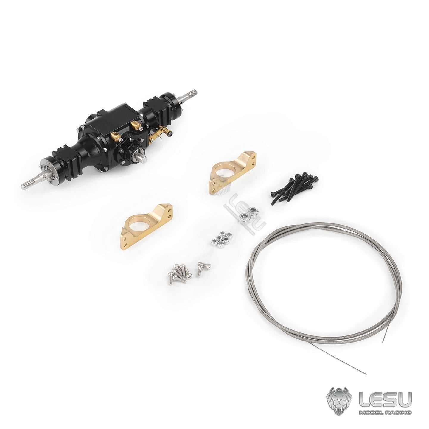 1/14 WA100M-8 Loader with Differential Lock Front Axle Rear Axle RD-2039 Gear Ratio 1:3 RC Axle Model