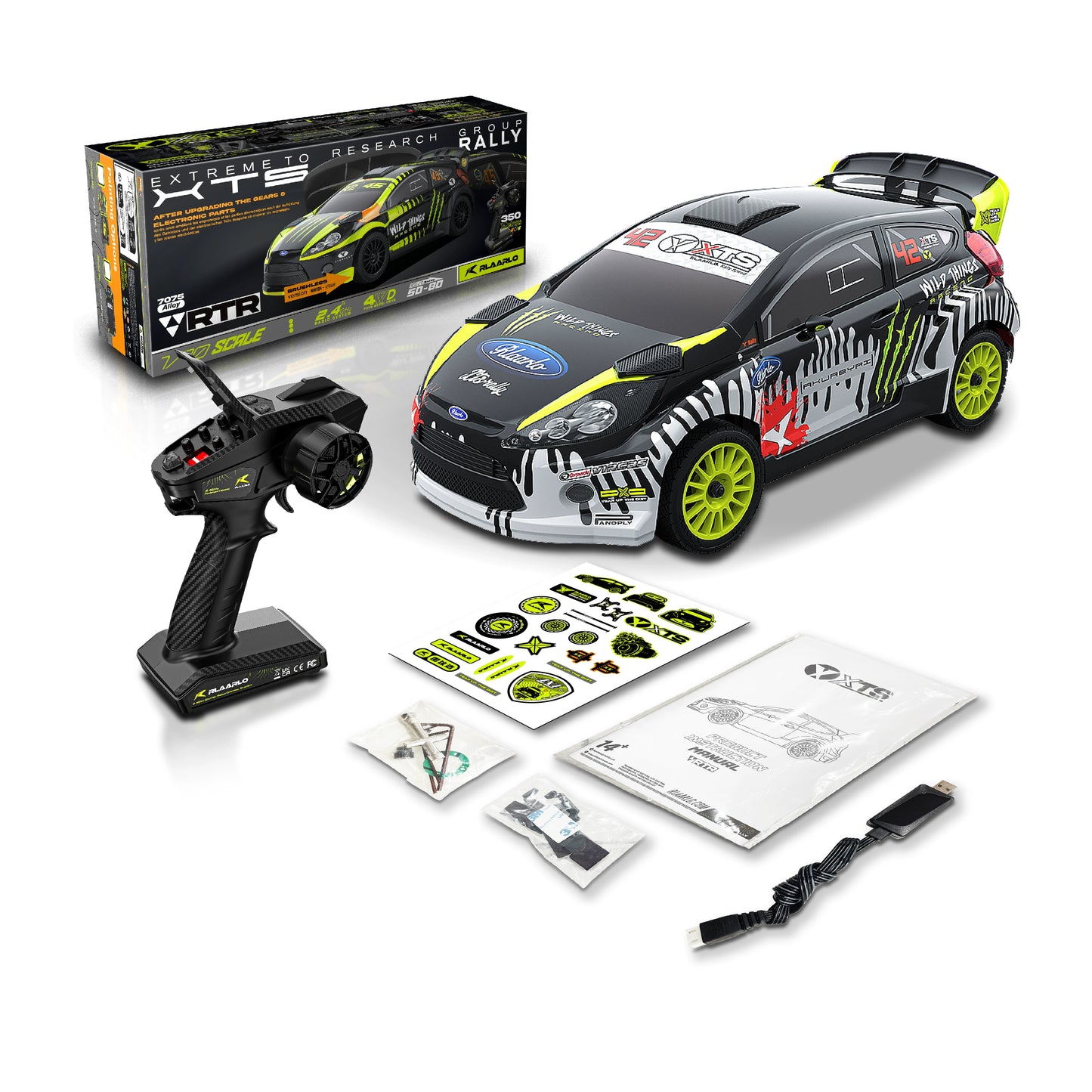 RLAARLO XTS F10 1/10 RC 4wd Rally Car RTR