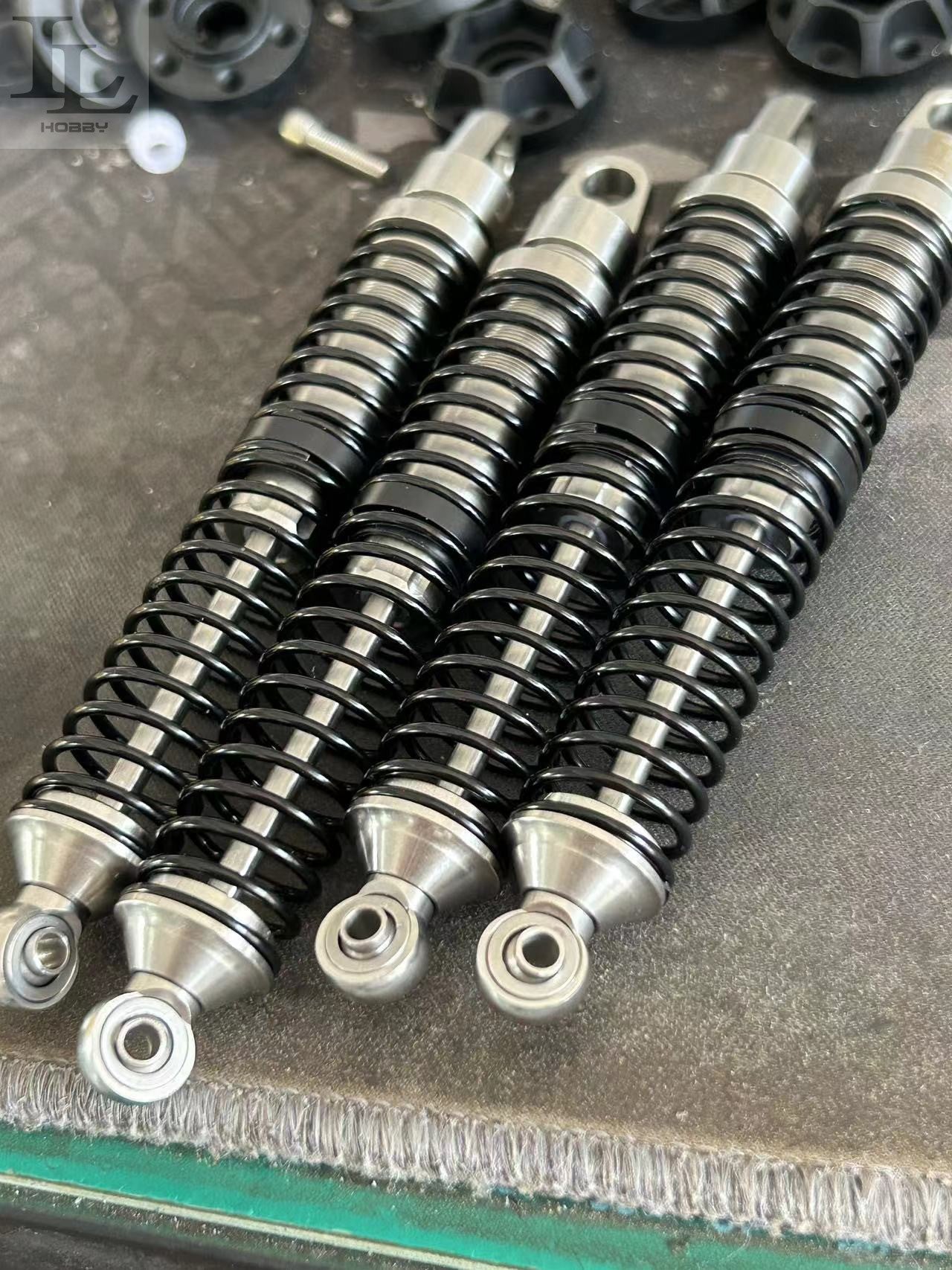 LLRC 1/10 1/8 1/7 Rc Climbing Car, Stainless Steel Shock Absorber for TRX4 Yikong CrossRC KM MK07 Rc Car
