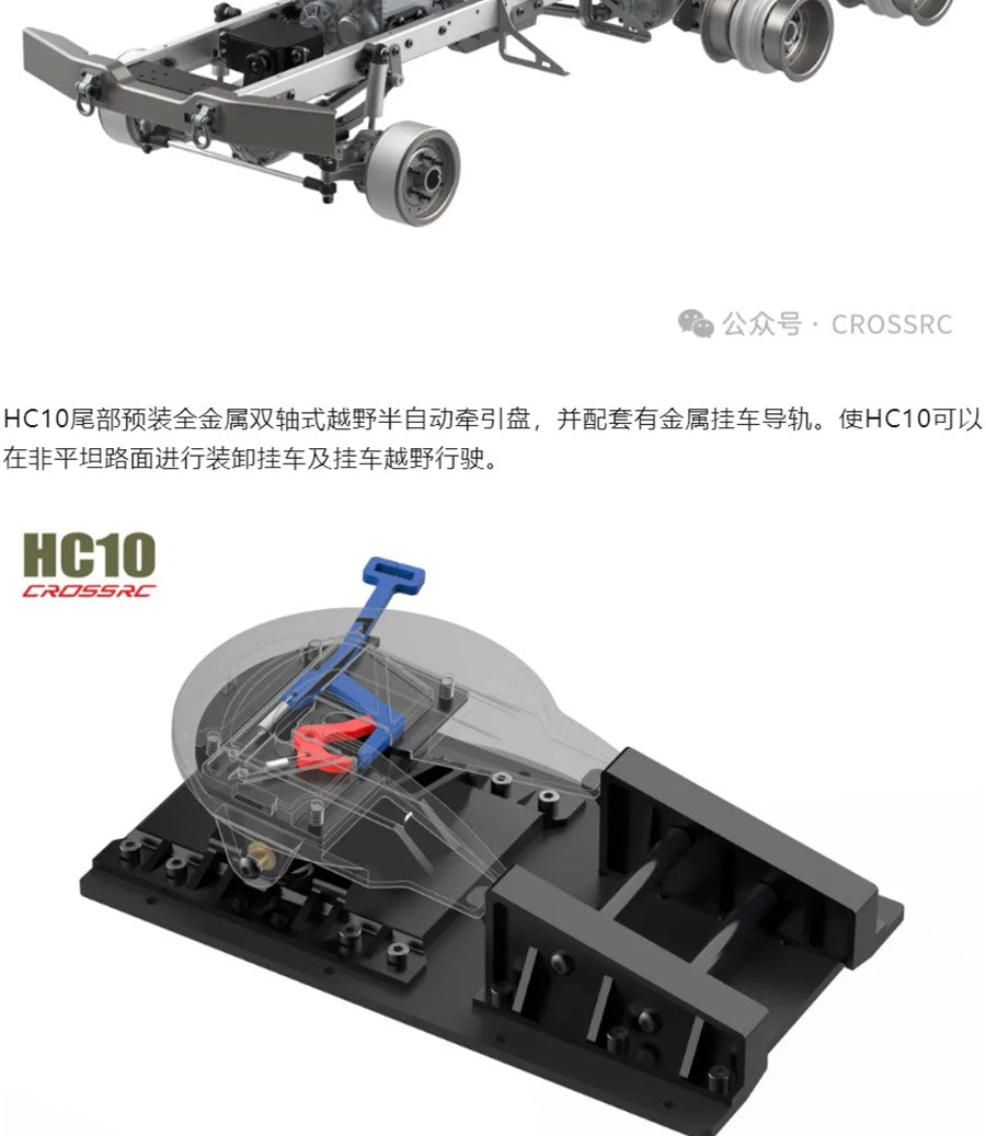 CROSSRC HC10 1/12 6x6 Cross RC Military Truck Kit