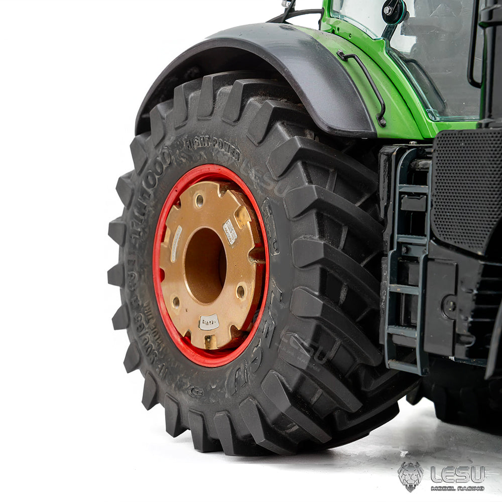 Lesu 1/14 Aoue-1050 rc tractor front and rear brass counterweight AT-C0059-A AT-C0059-B